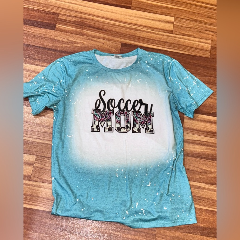 Teal Soccer Mom  Short Sleeve Tee